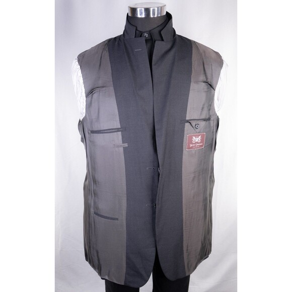 Hickey Freeman "CORSAIR" Sport Coat Suit Jacket Blazer Sz 46L Two Button Solid - Picture 6 of 11